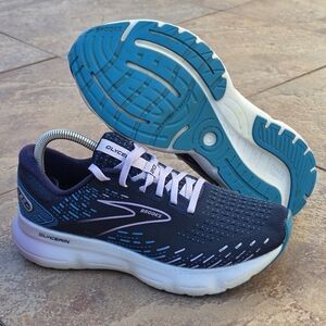 Womens Brooks Glycerine 20 Blue and Teal Running Shoes Size 8.5
